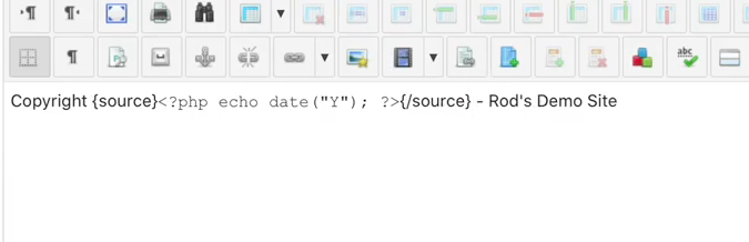 Add code to articles and modules in Joomla