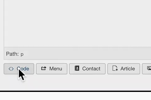 Add code to articles and modules in Joomla