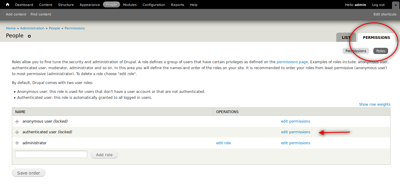 permissions for the Request Contact Form in Drupal 7