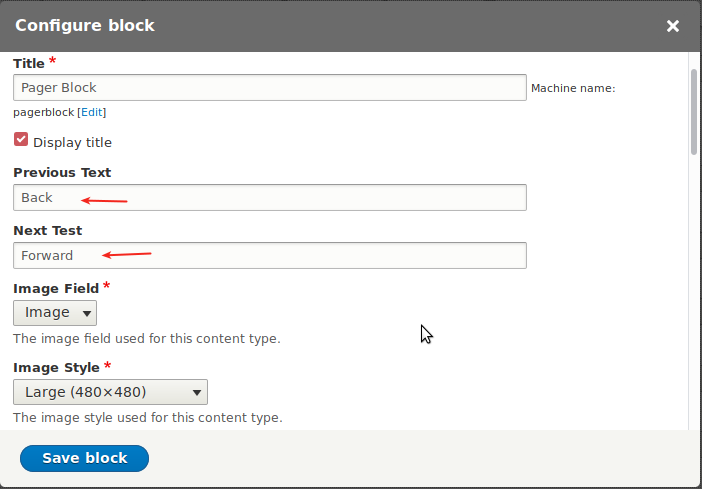 Leave the default Image field and image style