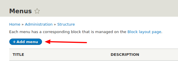 Click Add menu button