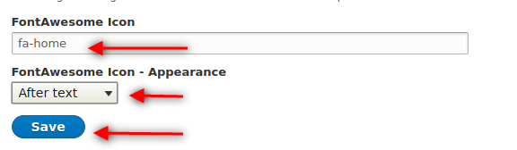 Choose your icon appearance and click Save