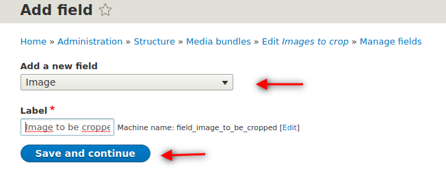 Click Save and Continue