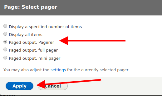 Paged output: Pagerer