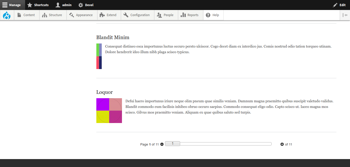 Take a look at your fancy page