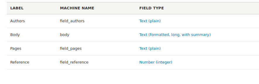 Add the following fields
