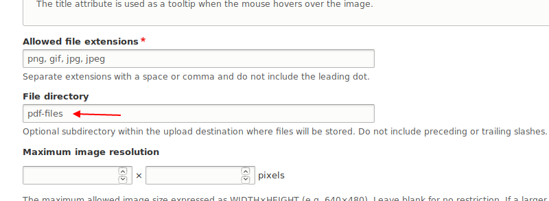 Change the file directory to pdf-files