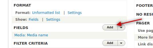 click add in the fields