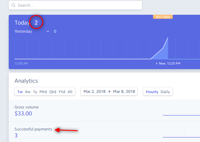 Now go to your Stripe dashboard and check your payments