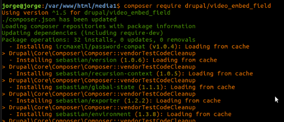 Download modules with composer