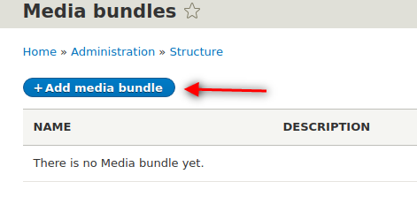 Click add media bundle