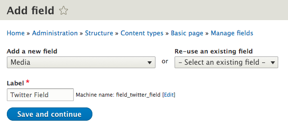 add drupal media field