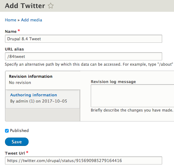 drupal84tweet