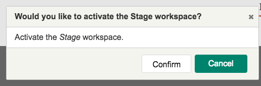 activate stage in Drupal 8.6