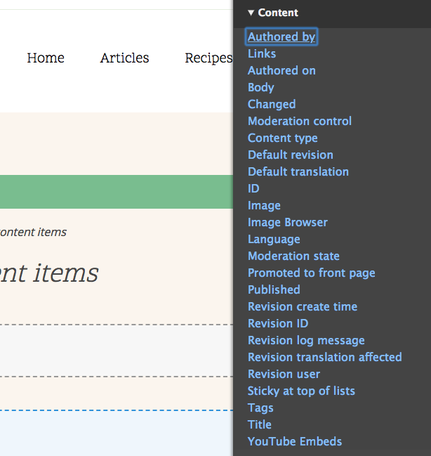 choose blocks in Drupal 8.6