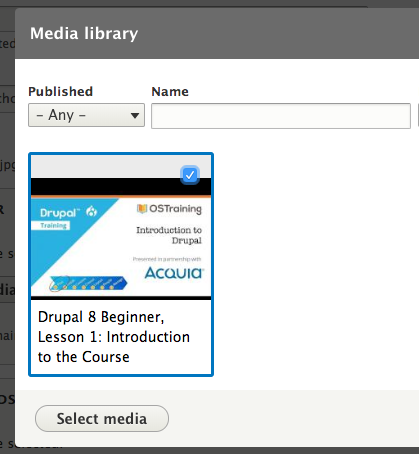 choose media embed