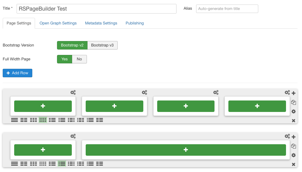 rspagebuilder test