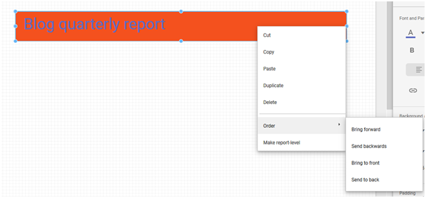 Page element editing options
