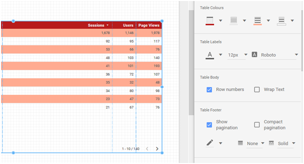 Adjust column width
