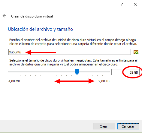 08 assign xubuntu click create