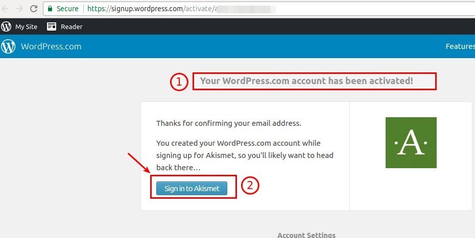 26 account activated
