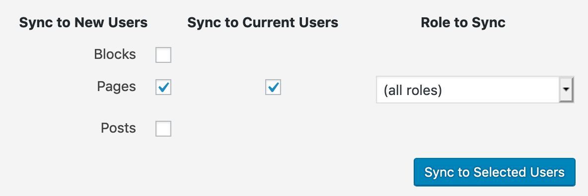 sync to pages