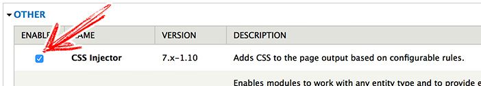 CSS Injector Drupal 7