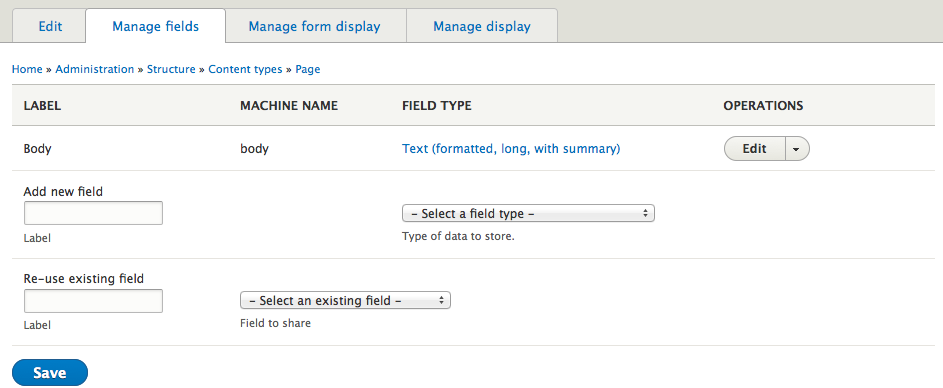 reuse drupal fields