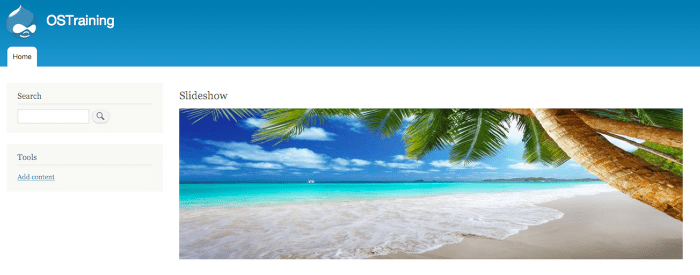 A working Views Slideshow in Drupal 8