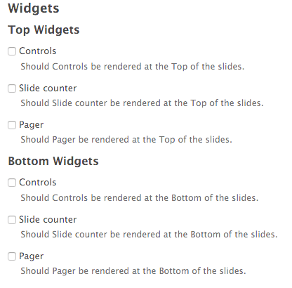 Views Slideshow advanced options
