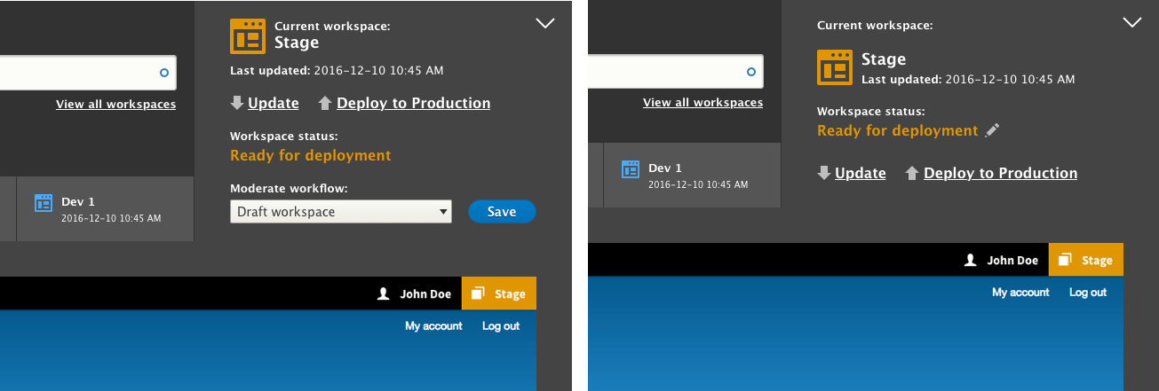 switcher UI compare
