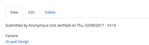 drupal edit delete links