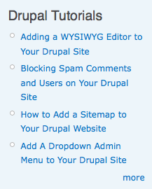 Drupal Aggregator Module