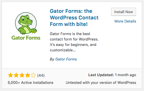 gator forms install
