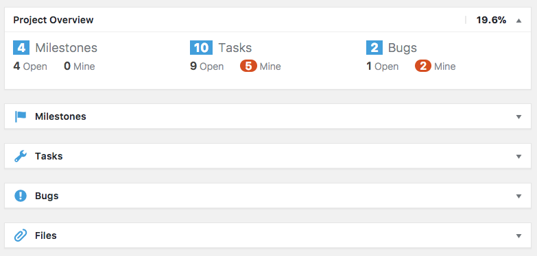 upstream admin view - project management for wordpress