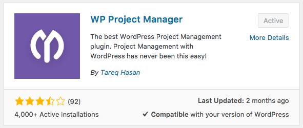 wp project manager plugin