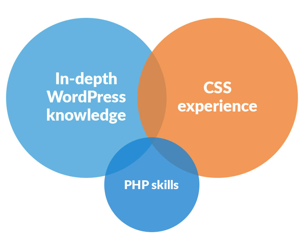 WordPress theme development skills
