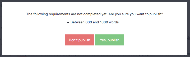 maybe publish notice